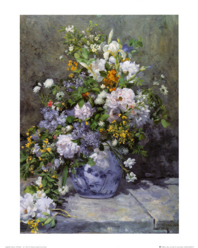 Grande Vaso di Fiori - Pierre-Auguste Renoir painting on canvas